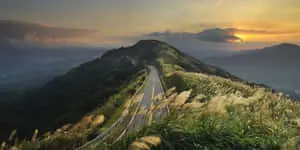 Enjoy the scenic beauty of a majestic mountainous landscape.