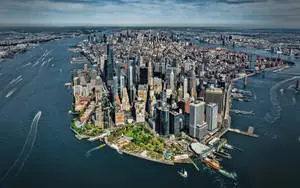 360 Degree Shot Of New York 4K