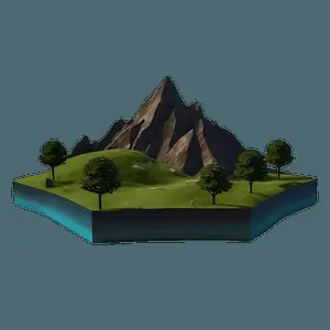 3D Digital Landscape PNG 05212024