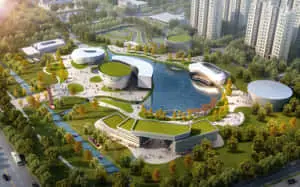Stunning 3D Landscape with Mountain and River Views
