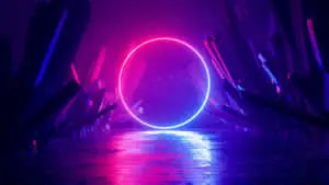 4K Resolution Purple Ring