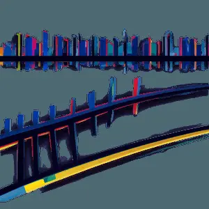 Abstract Cityscape Reflection
