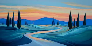 Abstract Countryside Path
