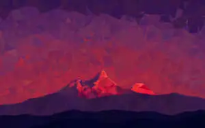 Abstract Polygonal Landscape Background