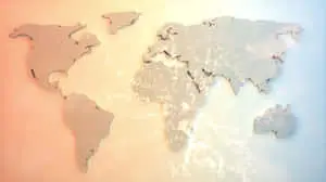 Abstract World Map Wall Art