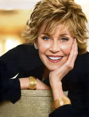 American Actress Jane Fonda Smiley Face