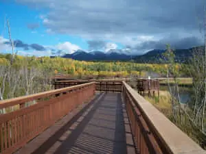 Anchorage Alaska Wooden Bridge In Lake Picture