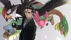Animated Detectivewith Pokemon Companions