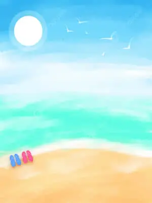 Anime Beach Background