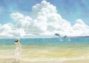 Anime Beach Background