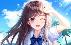 Anime Beach Background