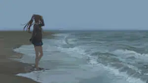 Anime Beach Background