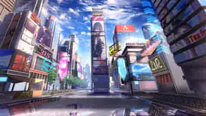 Anime City Background