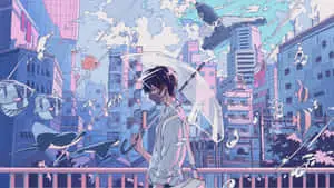 Anime City Background