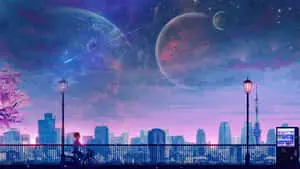 Anime City Background