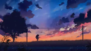 Explore a magical world of Anime with this beautiful landscape
