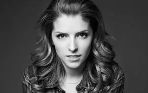 Anna Kendrick Black And White Close-Up Shot