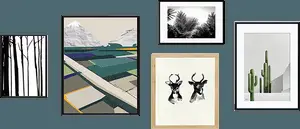 Assorted Nature Themed Wall Art