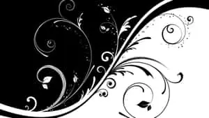  Caption: Elegant Black and White Nature Landscape 