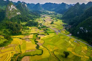 Beautiful Landscape Grass Covered Land