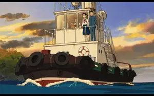 Beautiful Landscape in From Up On Poppy Hill Anime Movie