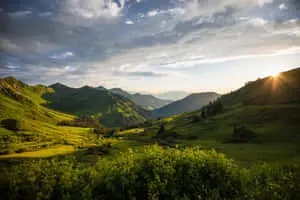 Beatufiul Alpine Landscape