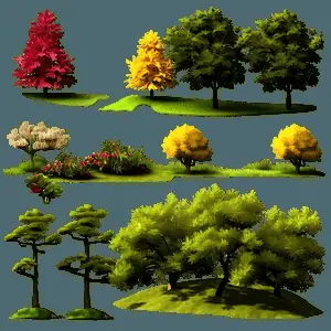 Beautiful Park Landscape PNG 52