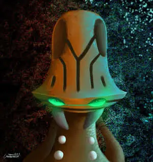 Beheeyem With Glowing Eyes