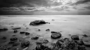Captivating Black and White Landscape Photograph