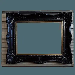 Black Frame Landscape PNG 24