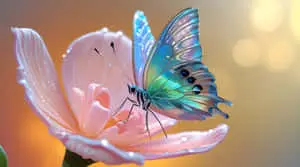Butterfly landscape wallpaper 