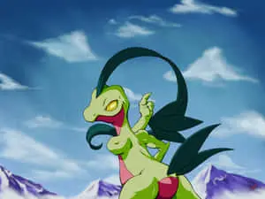  Caption: Splendid Grovyle in A Mystic Forest 