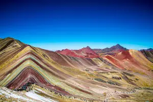 Colorful Mountains Of Vinicunca Cusco Peru