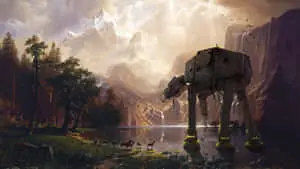 Epic Star Wars Battle Scene
