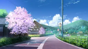 Countryside Scenery Anime 4k