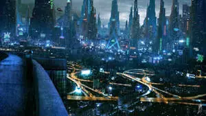 Cyberpunk City Fantasy 