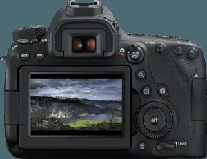 D S L R Camera Displaying Landscape