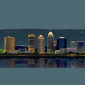 Des Moines Skyline PNG owd17