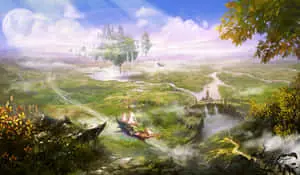 Enchanted_ Floating_ Castle_ Landscape