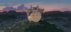 Enchanting Anime Landscape at Sunset