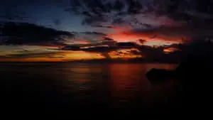 Serene Sunset Silhouette