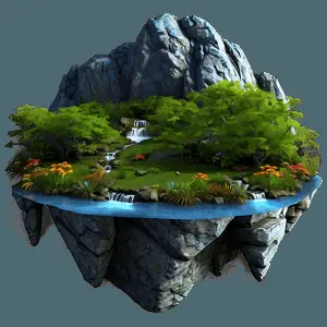 Fantasy Landscape Graphic PNG 06242024