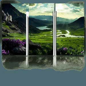 Fantasy Landscape Graphic PNG pla