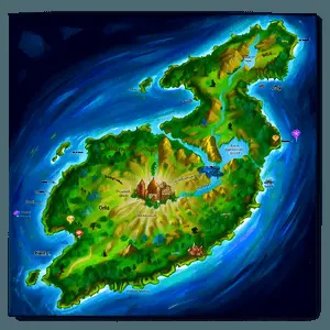 Fantasy World Map PNG 31