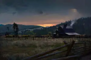 Far Cry Sunset On Field