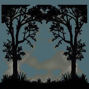 Forest Landscape Silhouette PNG mvs