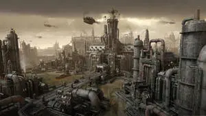 Full 4k Steampunk Industrial City
