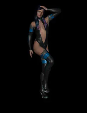 Futuristic Female Characterin Sci Fi Outfit