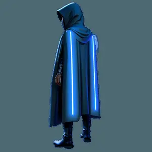 Futuristic Sci-fi Cloak PNG 05262024