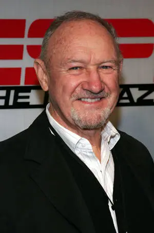Legendary actor Gene Hackman displaying a joyous smile